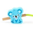 thumbnail image 4 of 65PCS Lacing Toy Wooden String Animal Fruits Vegetable Vehicles Lacing Beads with Storage Box 4 Threads for Children Educational Toys, 4 of 13