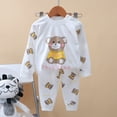 thumbnail image 2 of Futezty Toddler Boys Girls Clothes Fall Winter Outfit Sets, Baby Boy Girl Long Sleeve Round Neck Cartoon Print Elastic Waist 6 12 18 24 Months 2T 3T 2Pcs Set Everyday, 2 of 7