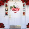 thumbnail image 5 of Valentines Day Decorations Clearance! 1Pc Heart Wooden Wall Decoration Heart Shape Wall Plaque Door Sign Wood Decor Valentines Hanging Sign Love Plaque For Valentine'S Day Door Window Wall, 5 of 8