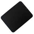 thumbnail image 2 of Sink Mat 40x30cm Silicone Raised Edges Wavy Shape Sink Drain Pad for Kitchen Bathroom Black, 2 of 5