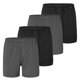 thumbnail image 1 of SCHIESSER Bóxers de punto para hombre, pack de 4 - Pack de 4 bóxers, algodón, liso Blanco/negro XL (X-Large), 1 of 4