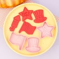 thumbnail image 7 of Patriotic Cookie Cutter, Fondant Embossing Mold, Biscuit Press Stamp, Themed Baking Tool, Pastry Shaping Mold, Non-stick Hat-shaped Baking Pan, Birthday Anniversary Wedding Party Cookie Mold, 7 of 7