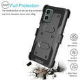 thumbnail image 5 of Takfox Case For Motorola Moto G 5G 2024 ,Shockproof Heavy Duty Rugged Locking Swivel Holster Belt Clip Kickstand Full Body Hard Shell Phone Cover Case,Black, 5 of 7