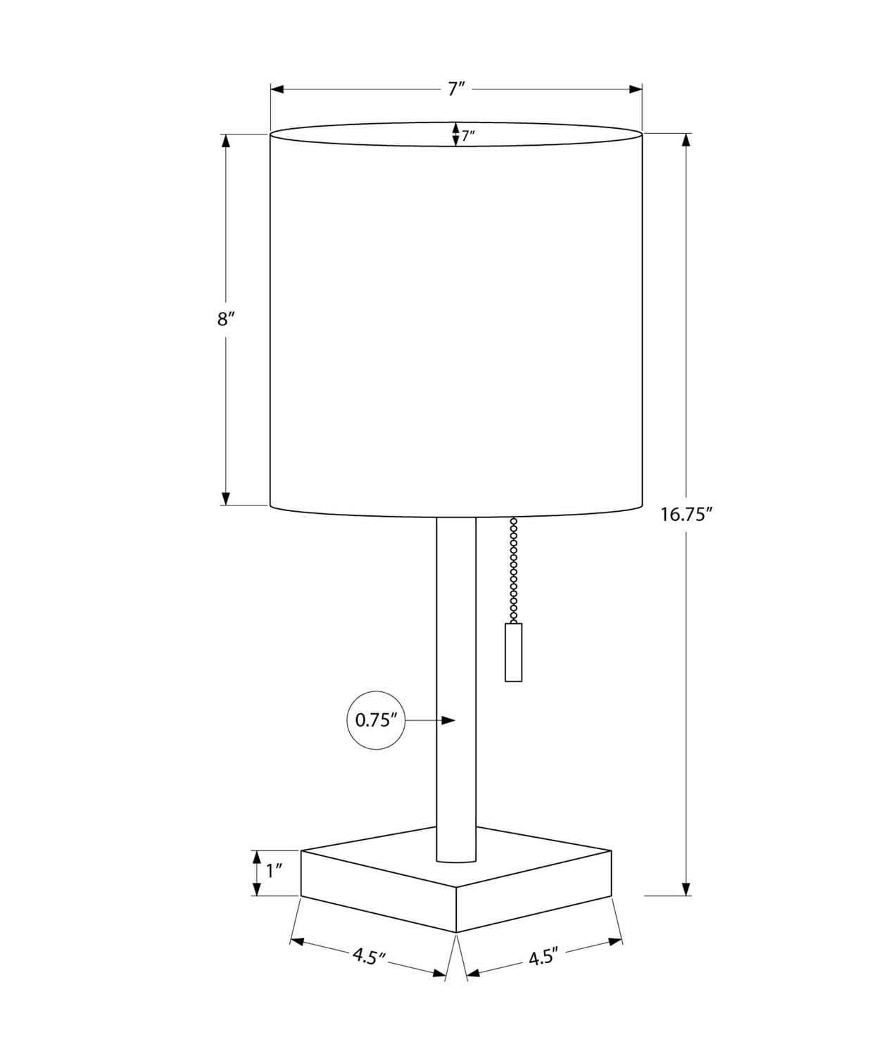 Monarch Specialties Lighting, Set Of 2, 17"h, Table Lamp, Usb Port Included, Nickel Metal, Ivory / Cream Shade, Contemporary
