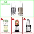 thumbnail image 4 of PIX-LINK Piezas de repuesto de vaso colosal y hoja extractora de 32 oz compatibles con Batidoras NutriBullet 600W 900W NB-101B NB-101S NB-201 lyd modelStyleType, 4 of 7