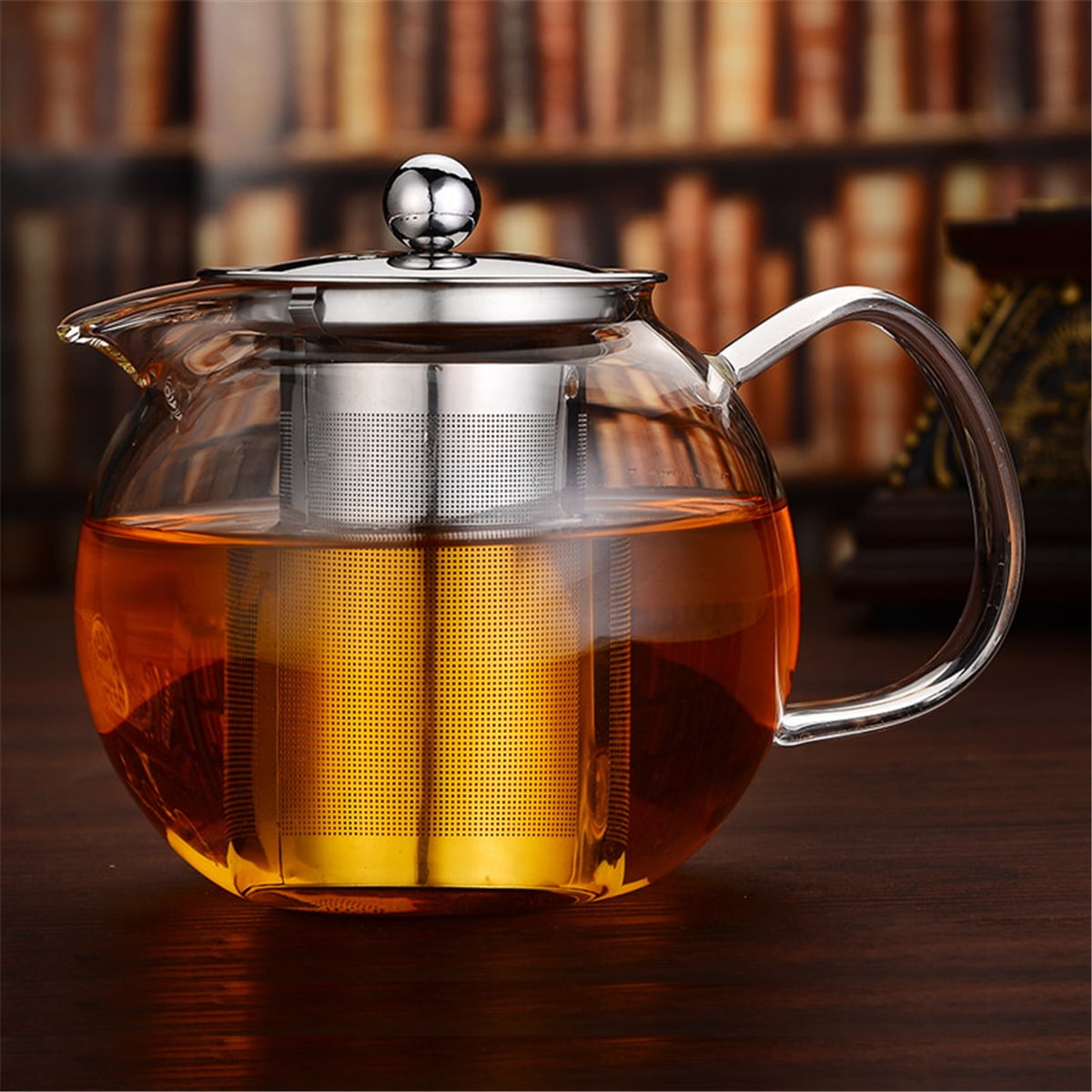 Glass Teapot with Removable Infuser,Stovetop Safe Tea Kettle, Blooming
