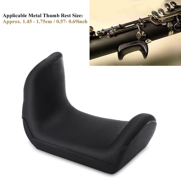 Cojín protector de pulgar para clarinete, 2 unidades, cómodo cojín para pulgar de 1,45 a 1,75 cm, de goma, para instrumentos de clarinete Oboe (1,5 mm + 3,5 mm) Ecomeon no