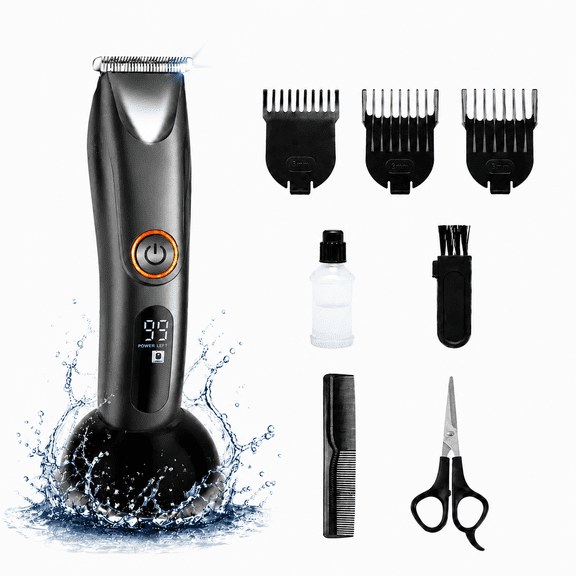 Professional Hair Trimmer for Men - Wet/Dry Hair Clippers for Hair Cutting, Electric Beard Shaver with USB-C Charging, Cutting Grooming Kit