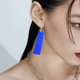 thumbnail image 4 of Boucles d'Oreilles Série Règle Triangle Mathématique et Bord Droit, 4 of 5