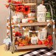 thumbnail image 3 of Guirnalda De Cuentas De Madera, Colgantes Colgantes De Hoja De Arce Con Borlas, Cuentas De Madera Para Decoración De Halloween Yuarrent HA037942-00, 3 of 6