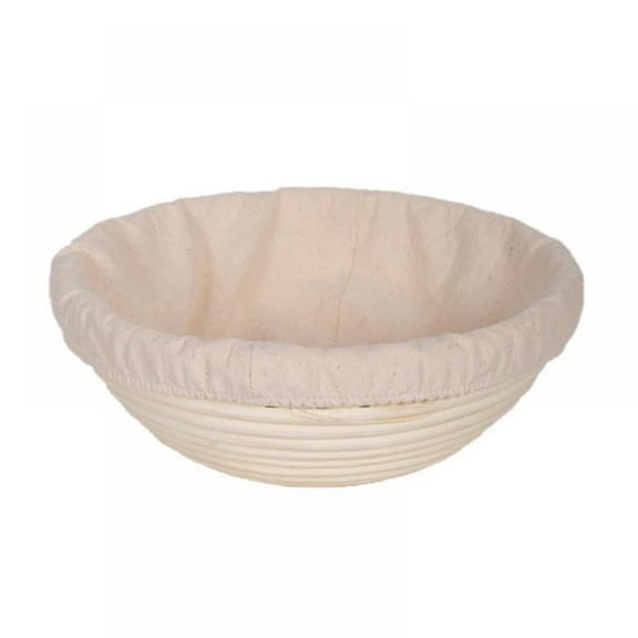 Round Bread Banneton Proofing Basket And Liner Brotform Dough Rising Rattan Handmade rattan bowl, With 5 Size