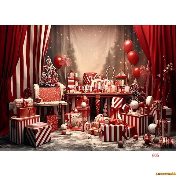 Christmas Day Photography Backdrops Magic Xmas Eve Happy New Year Creath Fireplace Studio Background Props JD-14