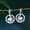 Silver Plated, variant on Dainty Silver Plated CZ Snake Pattern Long Dangly Drop Pearl Earrings Jewellery