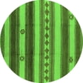thumbnail image 1 of Ahgly Company Indoor Round Southwestern Green Country Area Rugs, 4' Round, 1 of 4