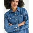 thumbnail image 5 of Sofia by Sofia Vergara Women's Relaxed Boyfriend Shirt with Long Sleeves, Sizes XS-XXXL, 5 of 6
