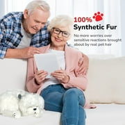 Perfect Petzzz Original Petzzz Maltese, Realistic, Life-Like Stuffed Interactive Plush Toy, Electronic Pets, Companion Pet Dog with 100% Handcrafted Synthetic Fur