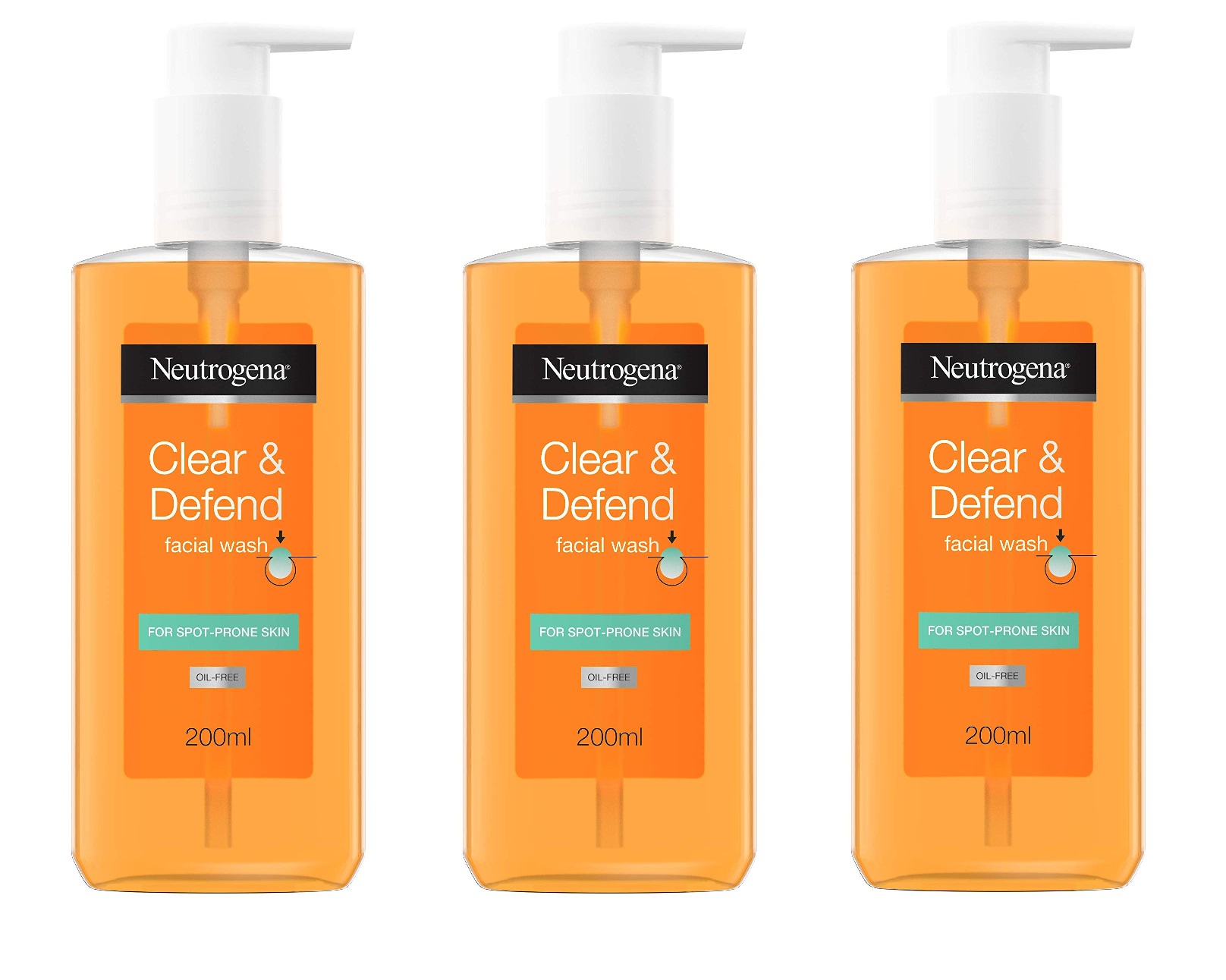 neutrogena clear defend facial wash