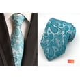 thumbnail image 4 of Formal Pattern Ties for Men, 3-Pack - Jacquard Woven Construction with Classic Stripes and Checks, Ideal for Professional and Wedding Events, 4 of 4