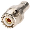 thumbnail image 1 of Conector hembra BNC a conector hembra UHF, 2 piezas Conector hembra BNC Adaptador hembra BNC a UHF Conector coaxial hembra BNC hembra a UHF Elaborado con cuidado, 1 of 8