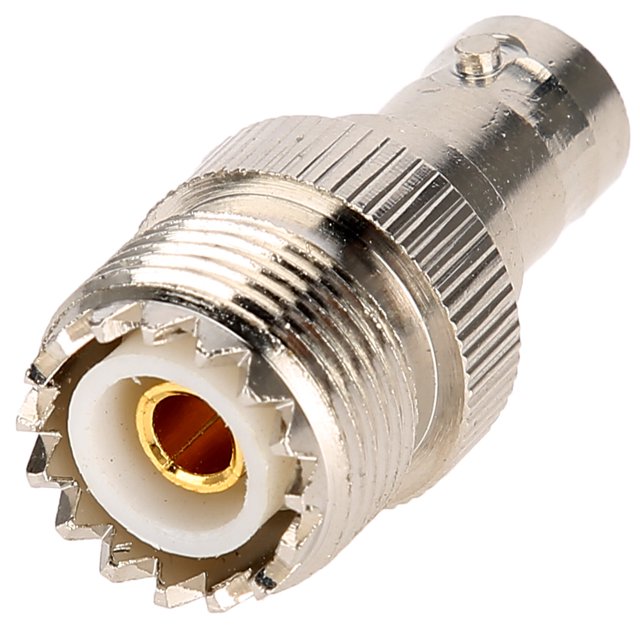 Conector hembra BNC a conector hembra UHF, 2 piezas Conector hembra BNC Adaptador hembra BNC a UHF Conector coaxial hembra BNC hembra a UHF Elaborado con cuidado