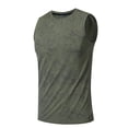thumbnail image 5 of COSFO Workout Mens Tank Top Summer Muscle Solid Shirts Moisture Wicking Sleeveless Classic Fit Running Crew Neck Shirts, 5 of 7
