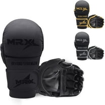 MRX MMA Grappling Gloves 7 OZ Boxing Punching Glove Mitts Black L/XL