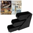 thumbnail image 4 of Coffee Sleeve Storage Holder, Easy To Assemble Sturdy Base Thickened Large Capacity Black Coffee Sleeve Dispenser Multipurposse  For Kitchen For Coffee Shop 2 Compartments,3, 4 of 8