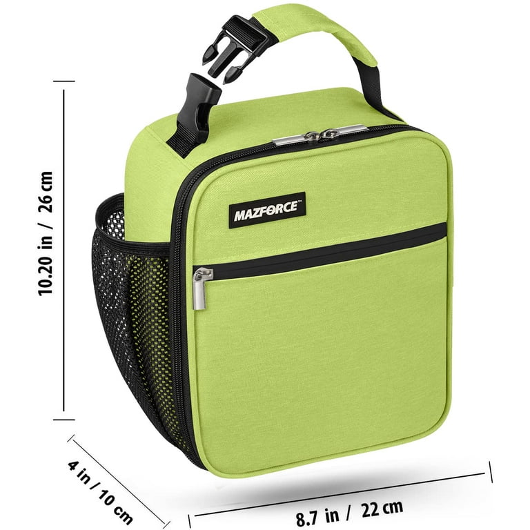 Mazforce Lunch Box Insulated Lunch Bag for Men - Small Reusable Lunchbox  for Adults, Teens, Kids - Lunch Bags for Boys, Girls, Women, School, Work,  Office (Green) 