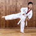 thumbnail image 4 of Bangcool Uniforme de Taekwondo Uniforme d'Arts Martiaux Traditionnels Uniforme d'Entraînement pour Enfants, 4 of 9