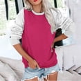 thumbnail image 3 of MeetoTime Sweat-Shirt pour Femmes Mode Automne Manches Longues Col Rond Ample avec Poche, 3 of 5