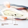 thumbnail image 3 of ZAXARRA Electric Fish Toy with PP Cotton Filled Cat Simulation Plush, 3 of 9