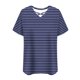 thumbnail image 5 of Tops de Manga Corta de Tamaño Más de las Mujeres, Blusas de Cuello en V Impresas de Verano de Moda para Uso Casual, Diario Y de Fiesta, 5 of 6