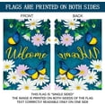 thumbnail image 3 of Welcome Daisy Floral Blue and Yellow Butterfly Decoration Spring Summer House Flag Rustic Seasonal Holiday Outdoor Yard Banner 28" x 40", 3 of 6