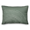 thumbnail image 2 of Creative Products Green Circle Dot Pattern 14x20 Indoor / Outdoor Pillow, 2 of 3