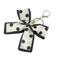 thumbnail image 5 of Unique Bargains 1 Pc Fashion Polka Dot Print Scarf Handbag Charm Bag Accessories Black, 5 of 5