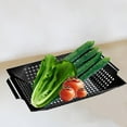 thumbnail image 5 of Outdoor Cooking BBQ Tray Grill Pan Bowl Vegetables Grill Basket Grating Wok for Grill, Gas Grill, Food Not Sticky, 5 of 8