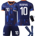 thumbnail image 3 of EM2024Nederländernafotbollströjanr4VanDijk10Depay11Robben21DeJongtröjasetSize10withsocksSize10withsocks, 3 of 5