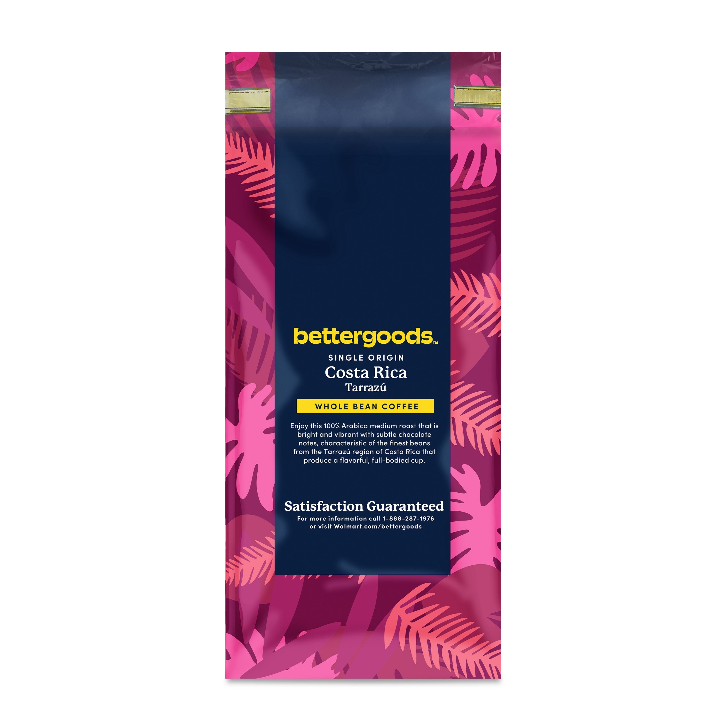 (6 pack) bettergoods Single Origin Costa Rica Tarrazu Whole Bean Coffee, Medium Roast, 10 oz