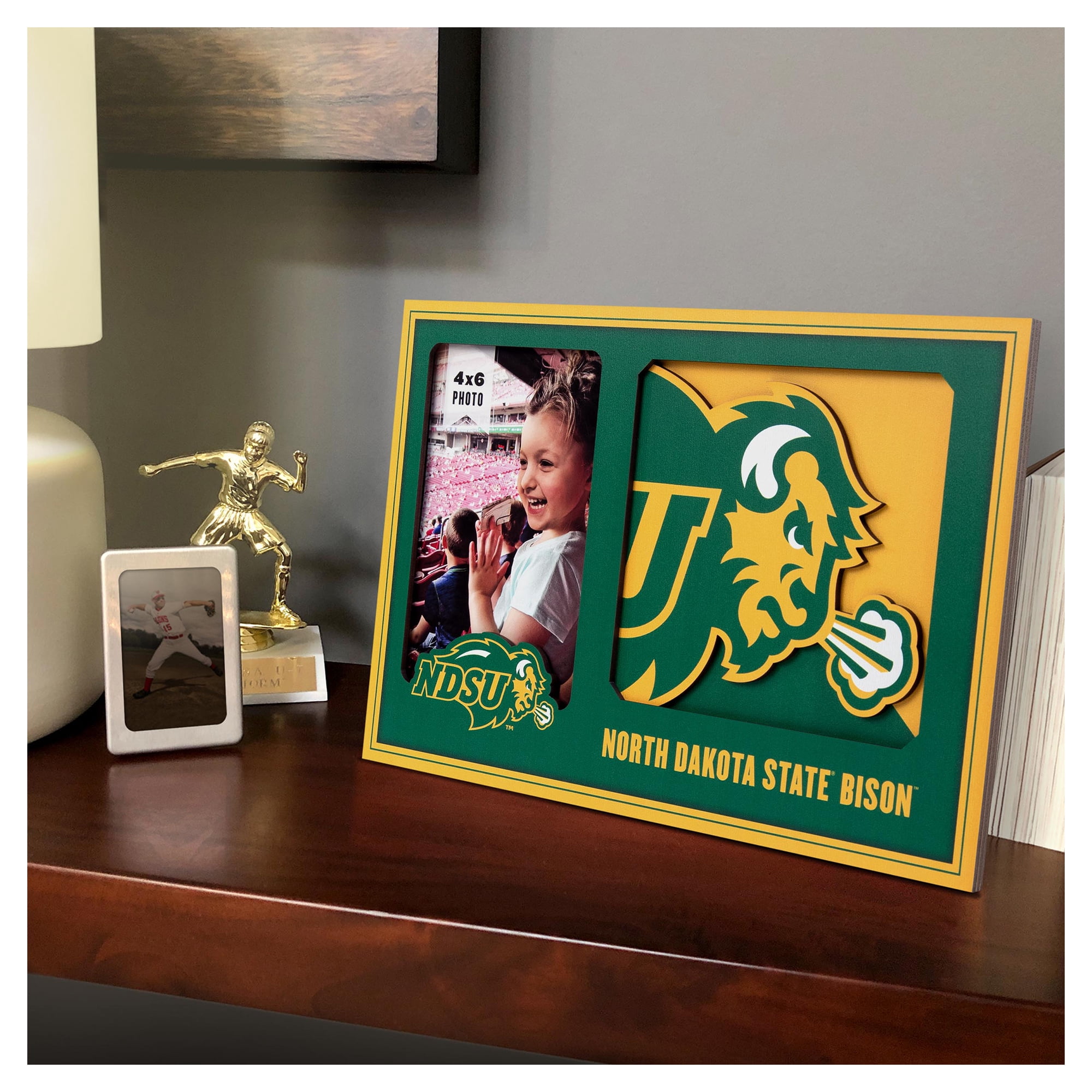 IDNA NDSU Bison 3D Logo Series Picture Frame