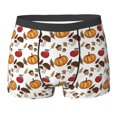 thumbnail image 6 of Men's Boxer Briefs, Maple leaf nut Mushroom Soft Comfy Mens Underwear Boxer Briefs Breathable With Widen Waist, 6 of 7