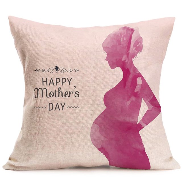 Coofit Taie d'oreiller Décorative Jetée Housse de coussin Décorative pour la fête des mères