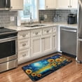 thumbnail image 2 of SKYSONIC Van Gogh Style Sunflower Area Rug 39x20 in, Stain Resistant Comfy Carpet Throw Rug with Elastic Cotton Interlayer for Kitchen Bathroom Living Room Bedroom, 2 of 7