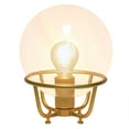 thumbnail image 2 of All the Rages LT1062-MGD Elegant Designs Glass Crystal Ball Table Lamp, Matte Gold, 2 of 4
