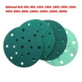 thumbnail image 5 of 6Inch 17Hole Sanding Discs Hook&Loop Wet Dry PET Film Green Sandpaper Polishing, 5 of 5
