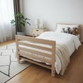 thumbnail image 2 of Cama Infantil Individual Venecia Montessori Con Barandales Sin Pintar Muebles GM, 2 of 5