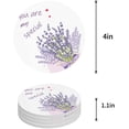 thumbnail image 1 of FMSHPON Lavender You are My Special Set of 8 Round Coaster for Drinks, Absorbent Ceramic Stone Coasters Cup Mat with Cork Base for Home Kitchen Room Coffee Table Bar Decor, 1 of 6
