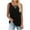Black, variant on Htigea Clearanc Women's V Neck Tank Tops Casual Summer Button Down Sleeveless Shirts Casual Party Daily Army Green,L
