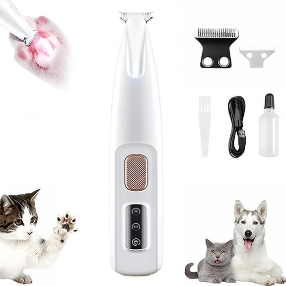 FACEGA Electric Dog Trimmer, Dog Clippers for Grooming Thick Hair, Mini Clippers for Dog Feet Trimmer, Dog Grooming Clipper, Low Noise Dog Trimmer for Grooming