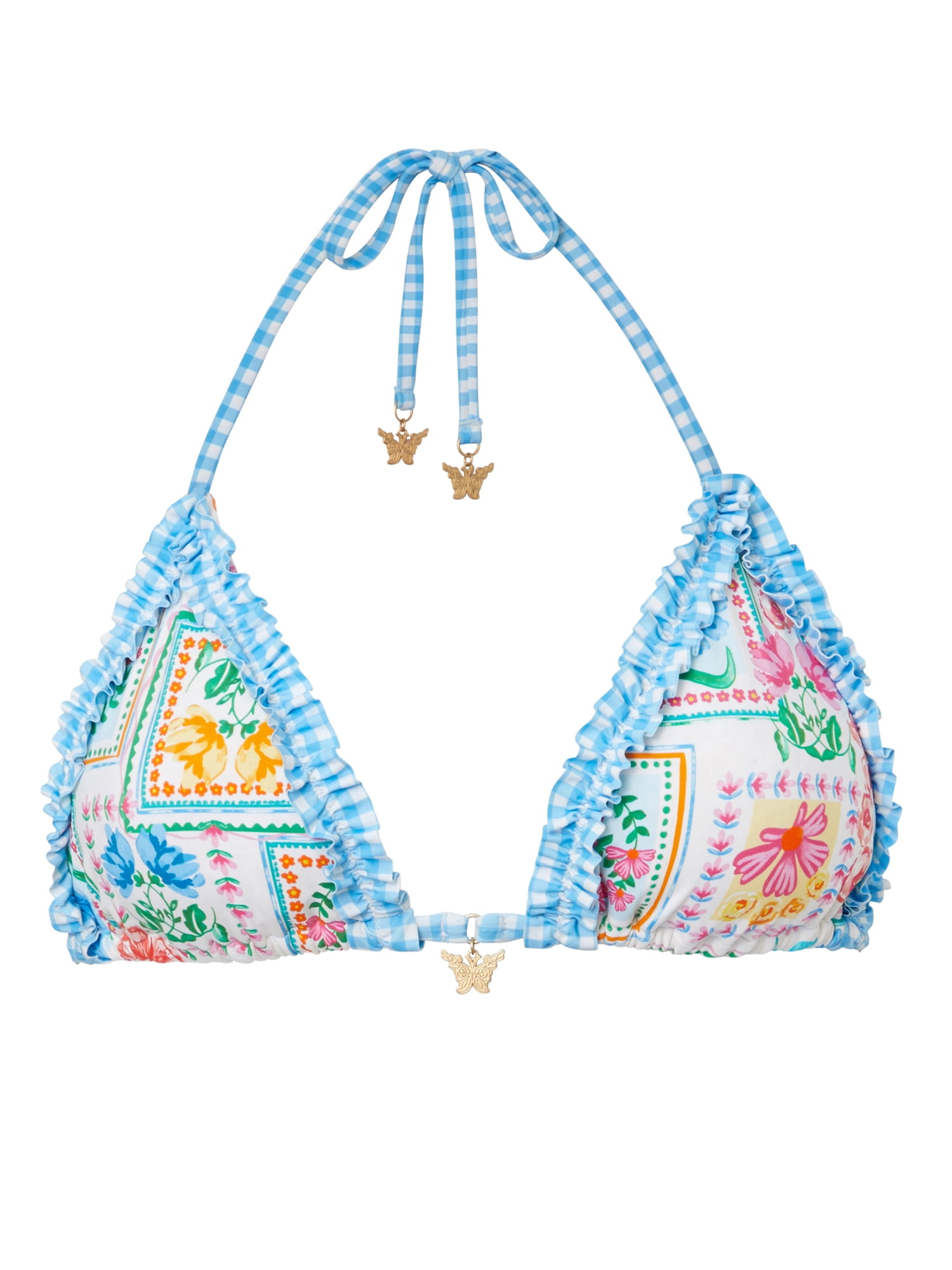 Jessica Simpson Women's Triangle Bikini Top, Sizes XS-2XL