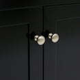 thumbnail image 2 of Ariel Hamlet 37 In. Left Offset Rectangle Sink Vanity With 1.5 In. Carrara White Countertop In Black, 2 of 11